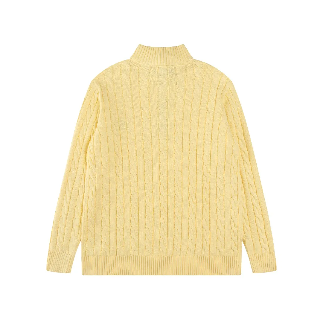 P236 #R92 RALPH LAUREN Ralph Lauren fifteen colors classic small label embroidery logo turtleneck pullover half-zip knitted cable sweater with high-density LOGO embroidery on the chest and original customized tag accessories. Made of pure cotton yarn, pure cotton is skin-friendly and comfortable, small label war horse embroidered twist turtleneck sweater 🐎 high quality, follow the blogger to learn how to wear it! Let’s buy a Ralph Lauren cable sweater. It’s a super hard-to-find series after it became popular. It’s hard to find one on the official website. It’s simple and practical to wear, with a lazy and loose feel. The thickened fabric has more texture, feels soft and delicate, and has a loose fit. Whether worn alone or layered, you can wear different styles of fashion with just one piece!   Size：XS S M L